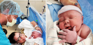 Después de 19 abortos espontáneos, mujer da a luz a un bebé de 14 libras en Arizona