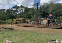 Aseguran equipo de extracción de minería en el Río Patuca
