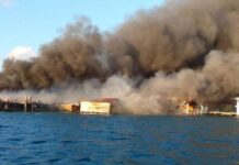 Al menos cuatro personas lesionadas y 400 evacuados deja el devastador incendio en la Isla de Guanaja