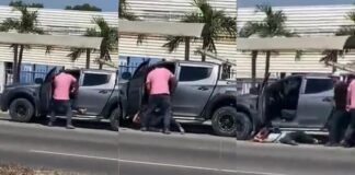 A la cárcel envían a hondureño que golpeó brutalmente a su esposa en un vehículo en San Pedro Sula