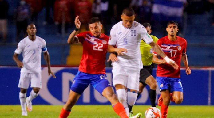 Honduras y Costa Rica empataron 0-0 en las eliminatorias rumbo al Mundial de Qatar 2022
