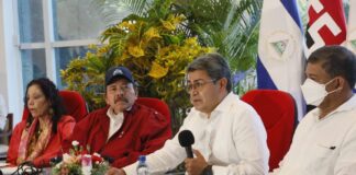 El presidente Hernández y Daniel Ortega firman un tratado de respeto fronterizo y desarrollo del Golfo de Fonseca