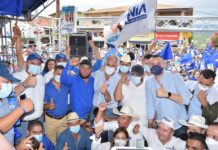 Nasry Asfura continúa su gira política en Ocotepeque teniendo un respaldo masivo de nacionalistas