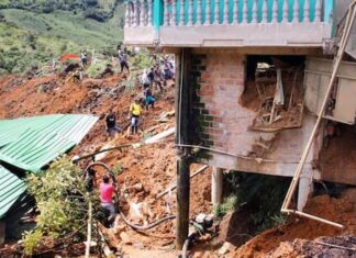 Al menos 12 muertos y 10 heridos en Colombia por deslizamiento de tierra