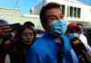 Nasralla vota en Tegucigalpa y denuncia ante la prensa la caída web del CNE