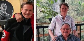 Critican a hijo de Fernando Anduray por disfraz con símbolo nazi