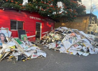 ENEE retira más de 14 mil vallas publicitarias de candidatos políticos por violentar la ley