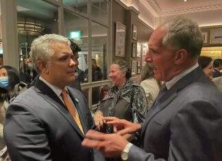 Nasry Asfura y el presidente de Colombia se comprometen a trabajar juntos para combatir el cambio climático