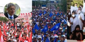 El Partido Nacional, Liberal y Libre son los responsables de la violencia política que vive Honduras, acusa Esdras Amado López