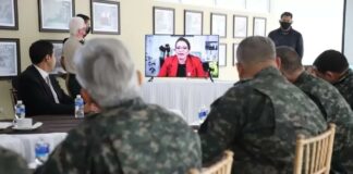 Xiomara Castro se reúne con la cúpula de las FFAA y pide respeto a las elecciones