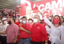 Yani Rosenthal promete en su cierre de campaña que el próximo domingo será el fin del Partido Nacional en el poder