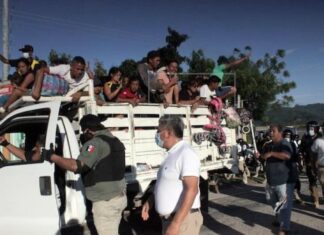 Autoridades activan operativo contra caravana de migrantes en sur de México