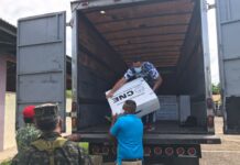 CNE envía material electoral a Choluteca, Valle y La Paz