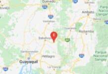 Sismo de 3,79 en la escala abierta de Richter en el centro de Ecuador