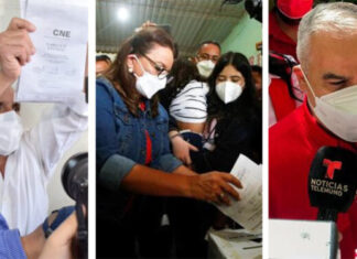 Xiomara Castro, Nasry Asfura y Yani Rosenthal ejercieron el sufragio antes del mediodía