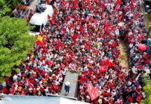 “Lo estamos logrando, vencimos en las calles y venceremos en las urnas» asegura Xiomara Castro en Trinidad, Santa Bárbara