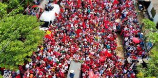 “Lo estamos logrando, vencimos en las calles y venceremos en las urnas» asegura Xiomara Castro en Trinidad, Santa Bárbara