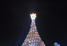 Una ciudad de Florida presume de árbol de Navidad de 10 metros hecho de arena