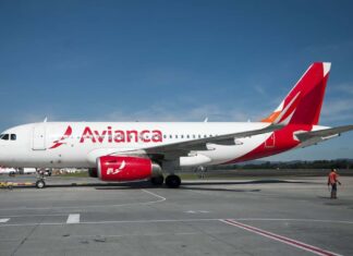 Aeropuerto de Palmerola recibe primer vuelo de Avianca procedente de El Salvador
