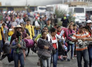 La caravana migrante llega al central estado mexicano de Puebla