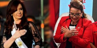 Cristina Fernández felicita a la primera presidenta electa de Honduras