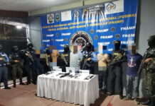 Policías capturan a cabecilla y cuatro integrantes del grupo delictivo “MS-13” en posesión de armas
