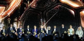 Mbappé recibió el premio al mejor jugador del año y Cristiano Ronaldo como fue galardonado como el goleador de todos los tiempos