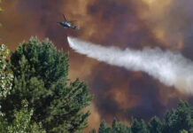 Dos muertos al caer helicóptero que combatía incendios en Patagonia argentina