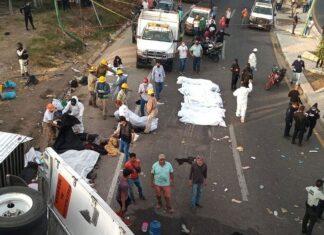 Suben a 55 los migrantes muertos en trágico accidente vial en Chiapas, México