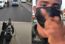 Baja deshonrosa a militar Hondureño por grabar tiktok con su arma de Reglamento