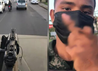 Baja deshonrosa a militar Hondureño por grabar tiktok con su arma de Reglamento