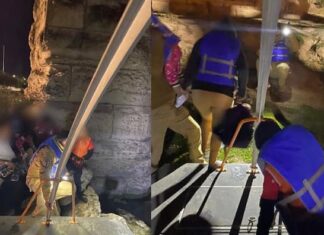 Autoridades mexicanas rescatan a cinco migrantes hondureños atrapados en el Río Bravo