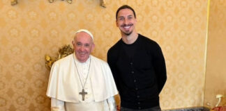 El papa recibe a Ibrahimovic en el Vaticano