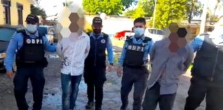 Detenidos dos supuestos integrantes de la MS-13 en Atlántida