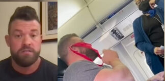 Por usar una tanga de cubrebocas expulsan a un pasajero de un avión en Florida