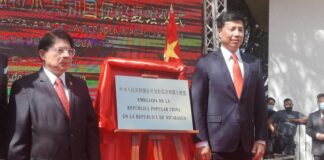 China inaugura su embajada en Nicaragua