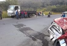 Fuerte accidente vial deja al menos diez personas heridas en Corquín, Copán