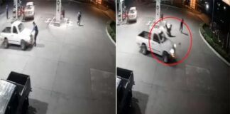 Capturan a conductor ebrio que atropelló a un agente policial en una gasolinera de Taulabé, Comayagua