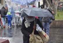 El ingreso de una masa de aire frío dejará temperaturas de hasta 10 grados centígrados y lluvias en varias regiones del país