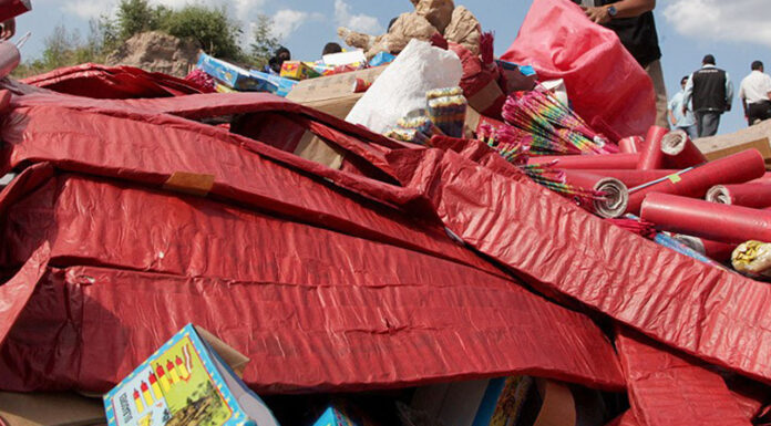 Incineran un fuerte cargamento de pólvora decomisada en la capital