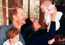 El príncipe Harry y Meghan Markle celebran la navidad junto a sus dos pequeños hijos