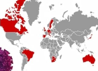 Países donde hay presencia de la variante Ómicron del Coronavirus
