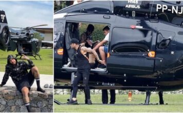 Neymar tiene el helicóptero de Batman y lo usa para ir a entrenar