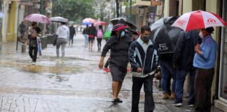 Este martes persistirán las lluvias débiles en la mayor parte del territorio nacional