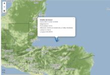 Se registra un sismo de magnitud 4,5 en la zona atlántica de Honduras