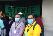 Por segundo día consecutivo, empleados de la ENEE continúan en protesta