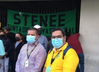 Por segundo día consecutivo, empleados de la ENEE continúan en protesta