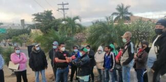 Habitantes de Lomas del Diamante manifiestan a favor de investigación del Ministerio Público