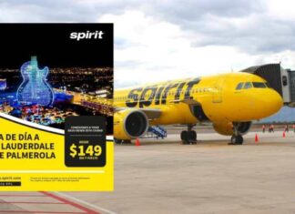 Spirit inicia vuelos de día desde Palmerola hasta Fort Lauderdale a 149 dólares ida y vuelta