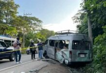 Mujer embarazada muere en accidente de bus rapidito en Cofradía, Cortés